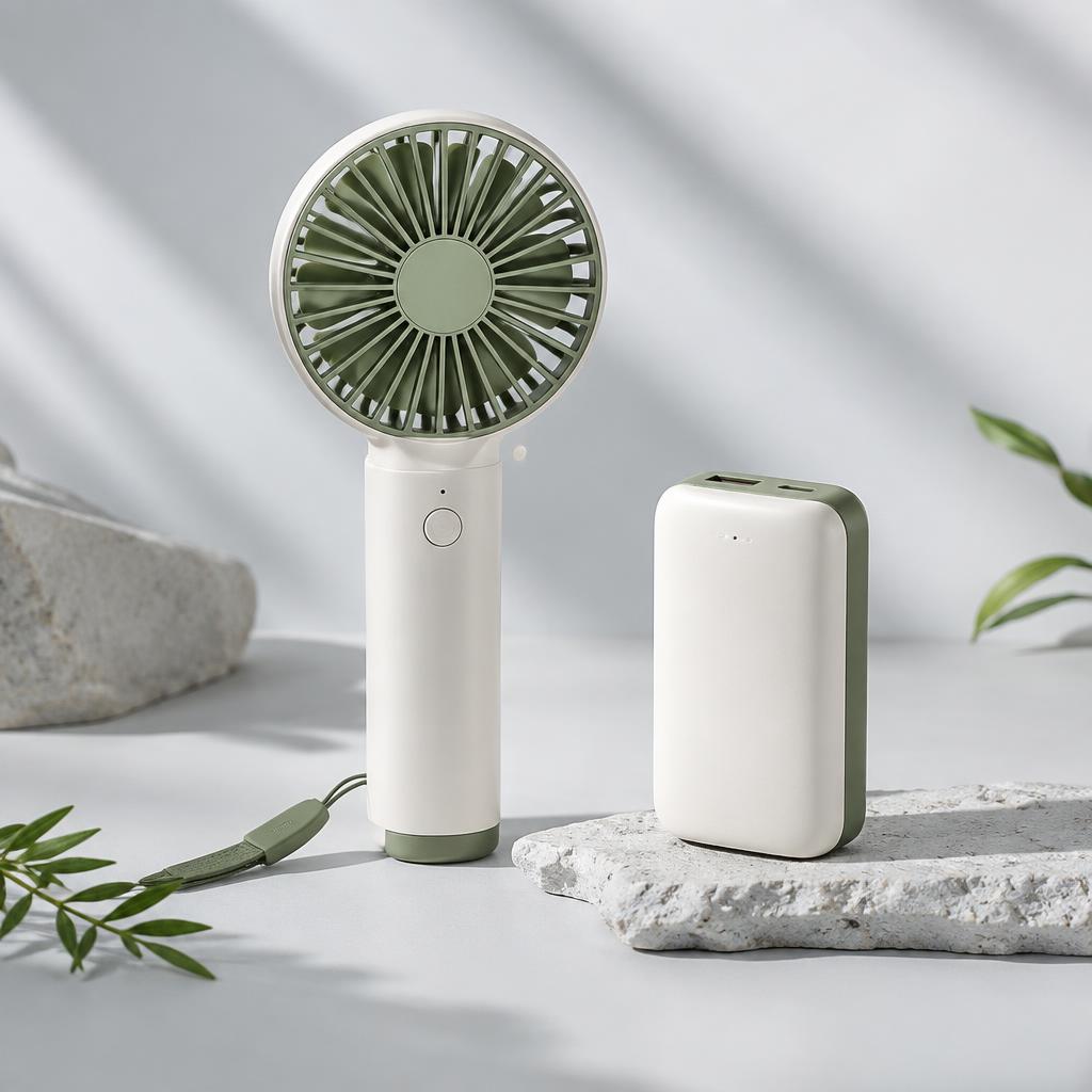 Portable Fan & Power Set