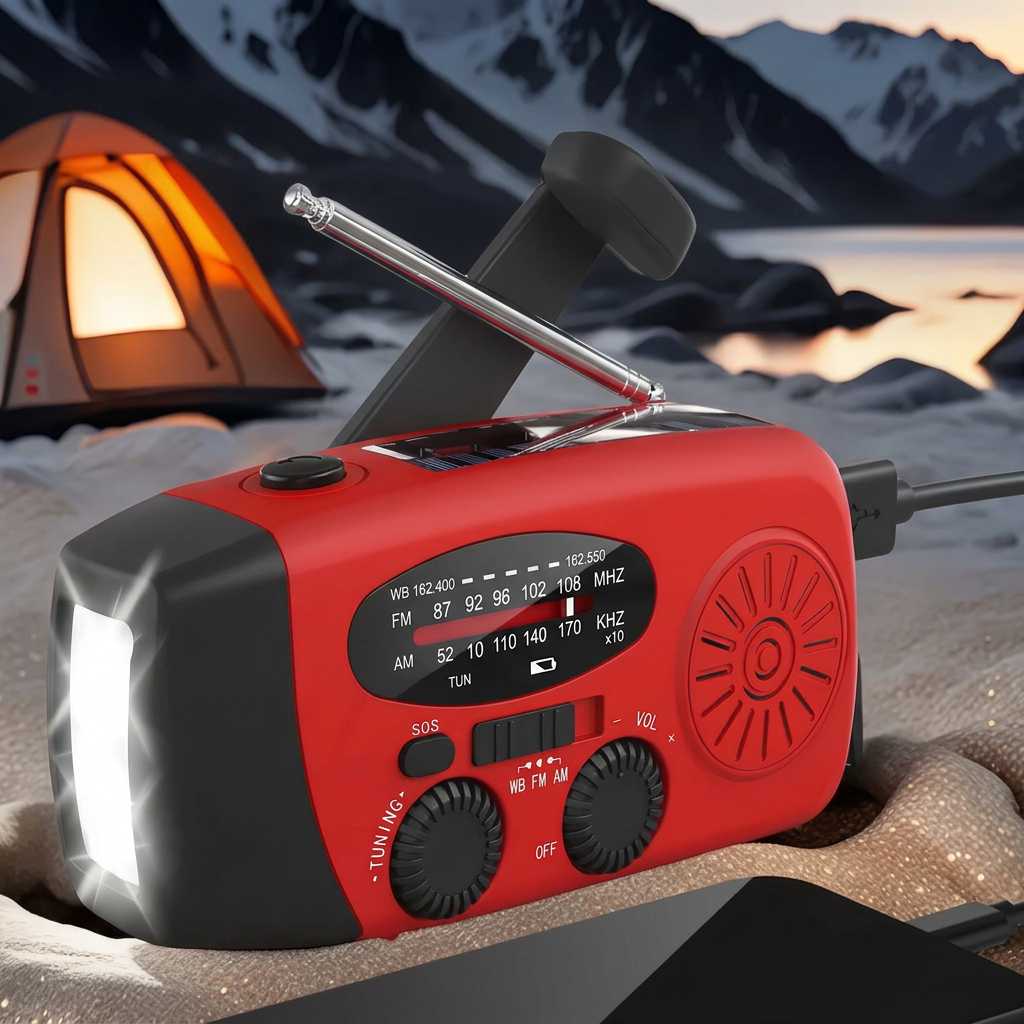 Hand-Crank Emergency Radio